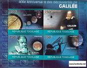 *Známky Togo 2010 Galileo Galilei neraz. séria MNH - Kliknutím na obrázok zatvorte -